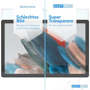 EAZY CASE Schutzfolie Schutzglas für Samsung Galaxy Tab A8 10.5 LTE, 10,5 Zoll Panzerglas Displayfolie Tabletschutz Glasfolie Kratzschutz