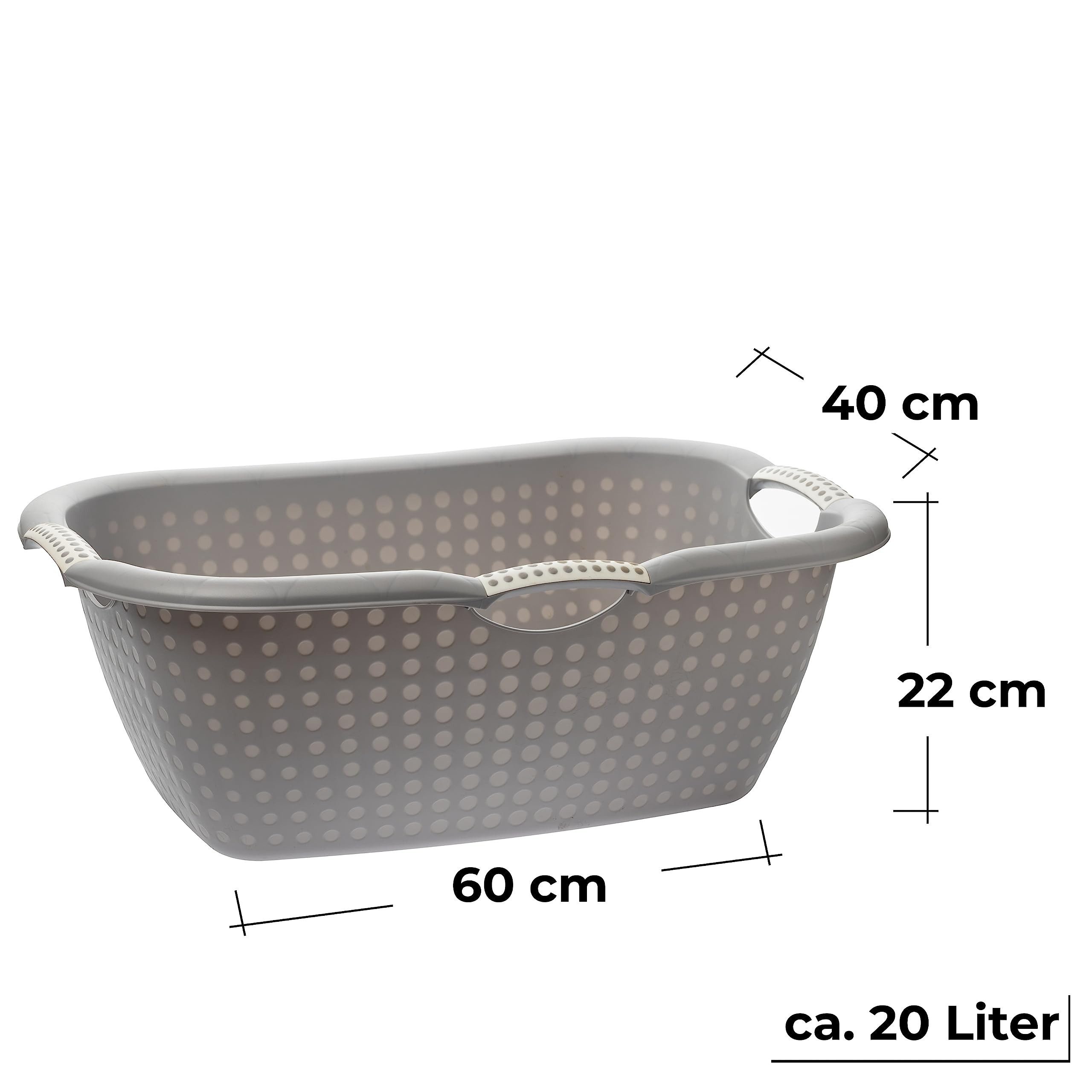 Centi Wäschewanne XXL Wäschekorb mit Griffen und Lochdesign (3er-Set), Wasc günstig online kaufen