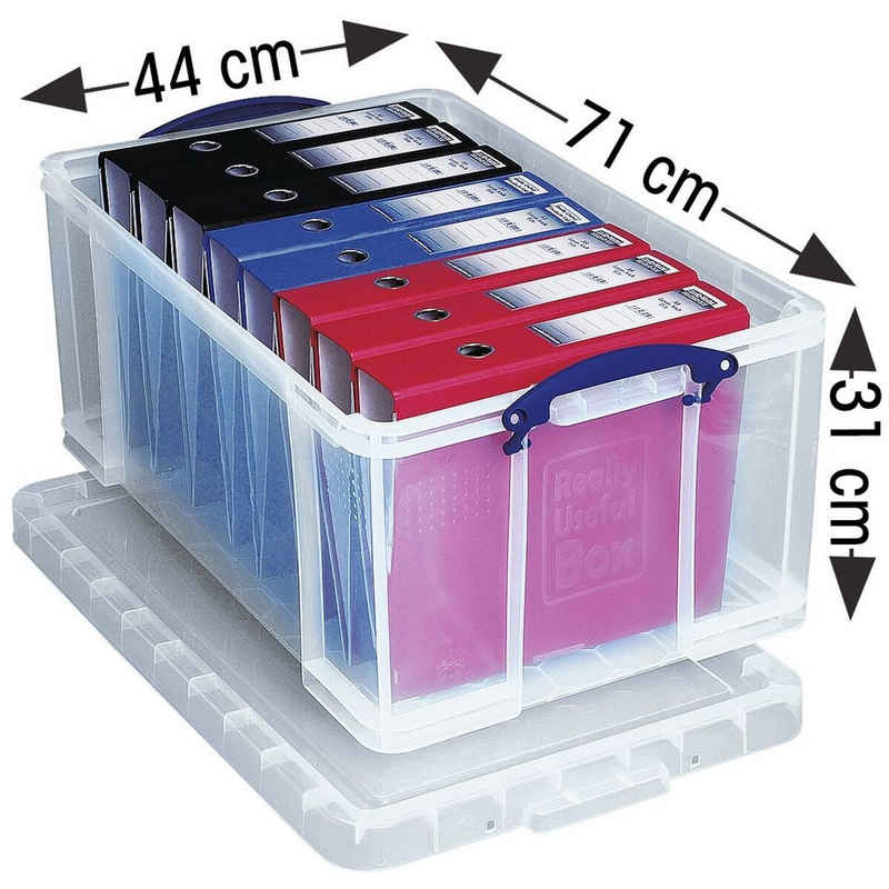 REALLYUSEFULBOX Aufbewahrungsbox 64CCB, 64 Liter, verschließbar und stapelbar