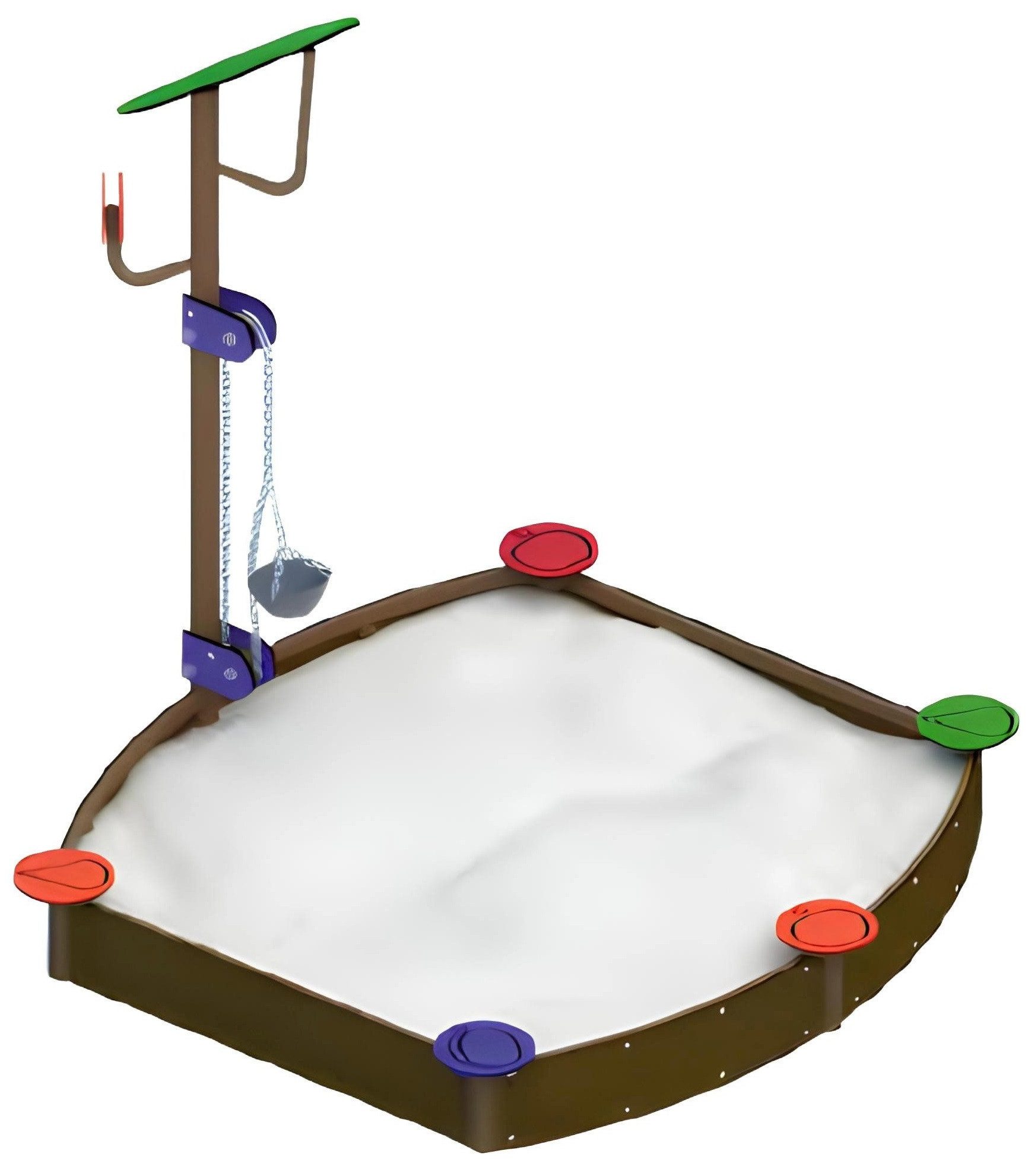 Xlmoebel Sandkasten Sandkiste Kinderspielplatz Kinderkiste Spielgrube Sandspielplatz, (Sandkasten), Hergestellt in Europa