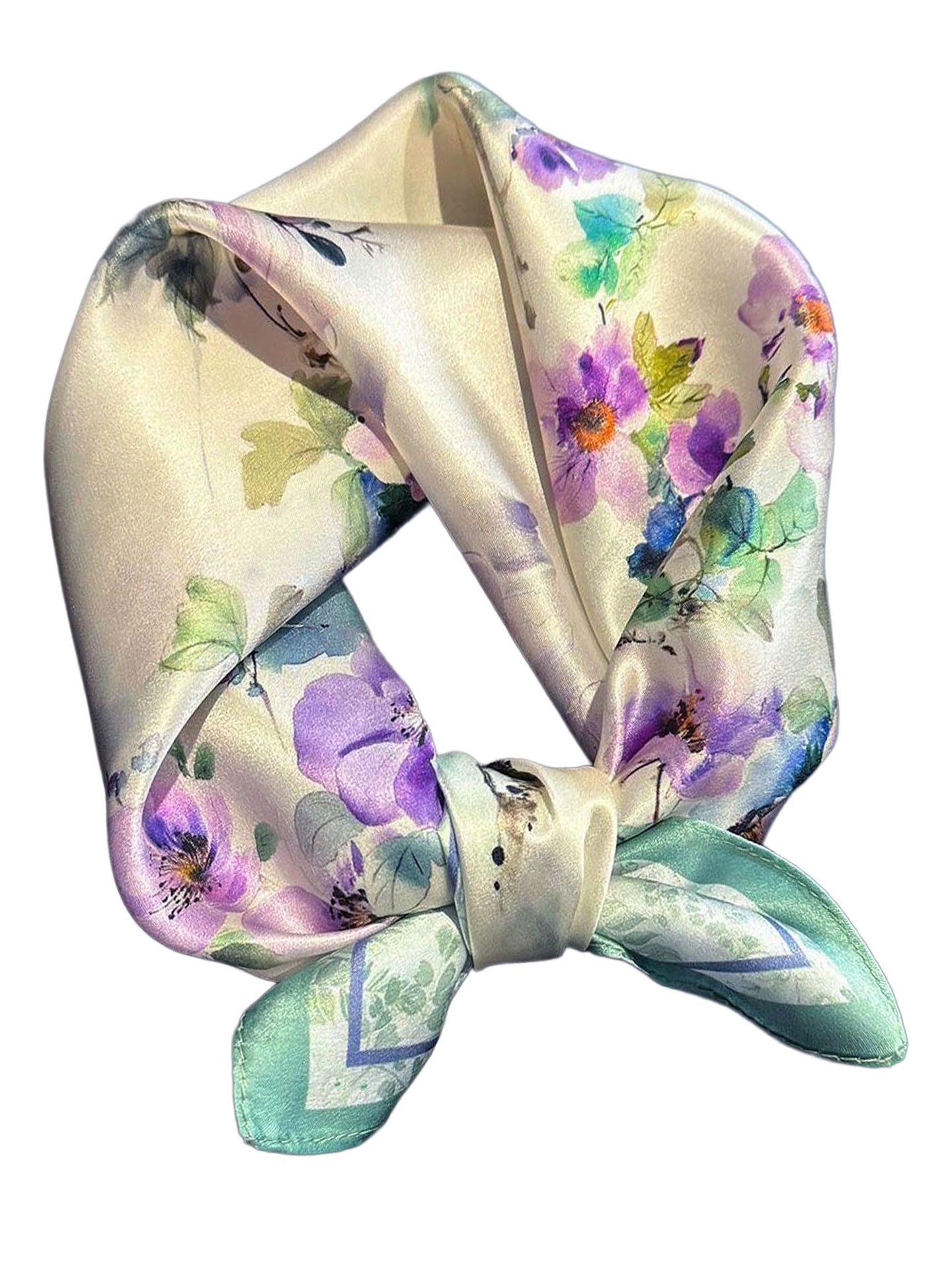 Moschen-Bayern Halstuch Halstuch Damen Nickituch Seidentuch Seidenhalstuch Blau Grün