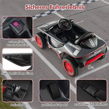 COSTWAY Elektro-Kinderauto, Belastbarkeit 25 kg, Audi Kinderquard mit USB & FM