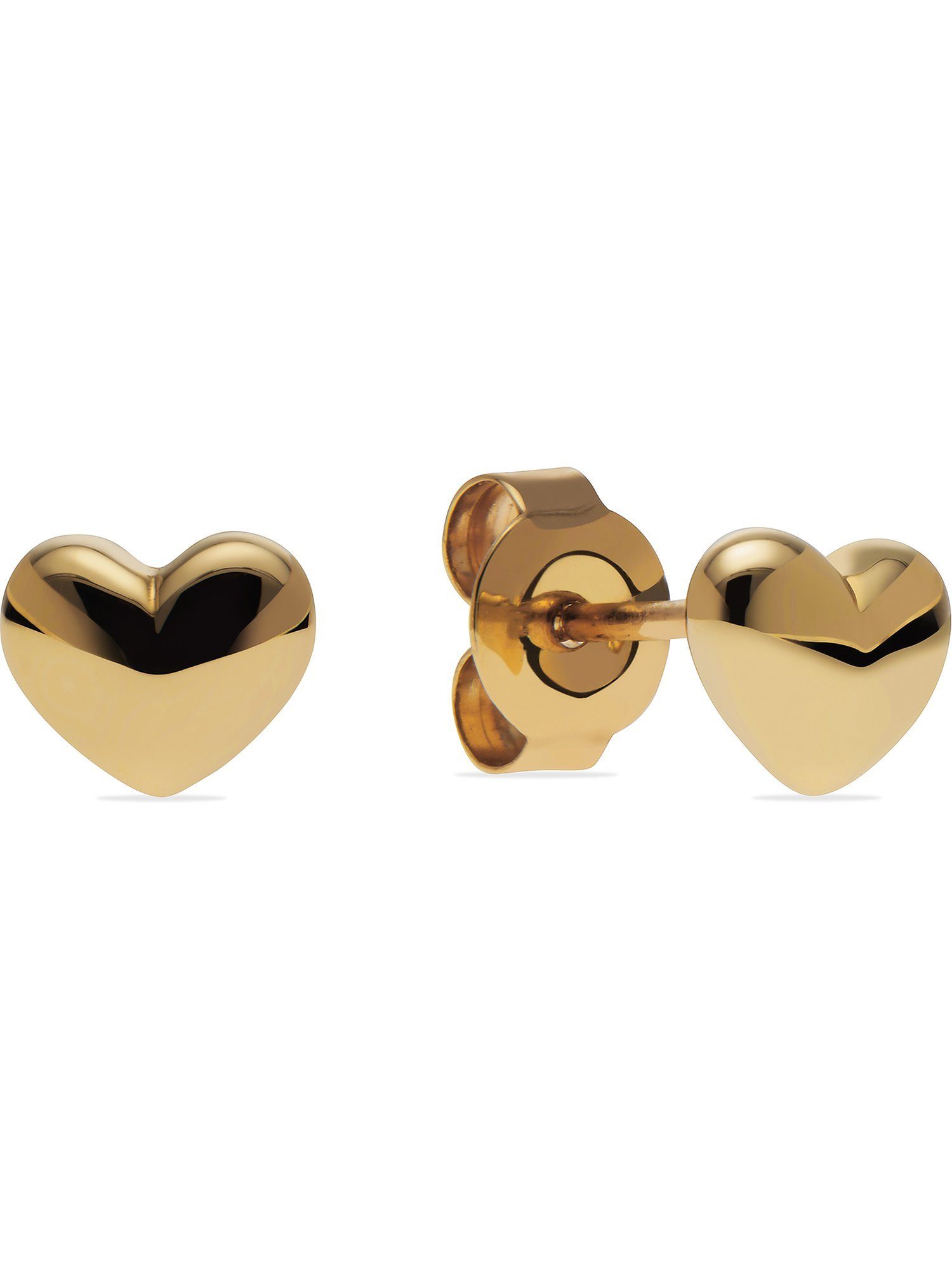 Paar Ohrstecker CHRIST Damen-Ohrstecker 585er Gelbgold Herz
