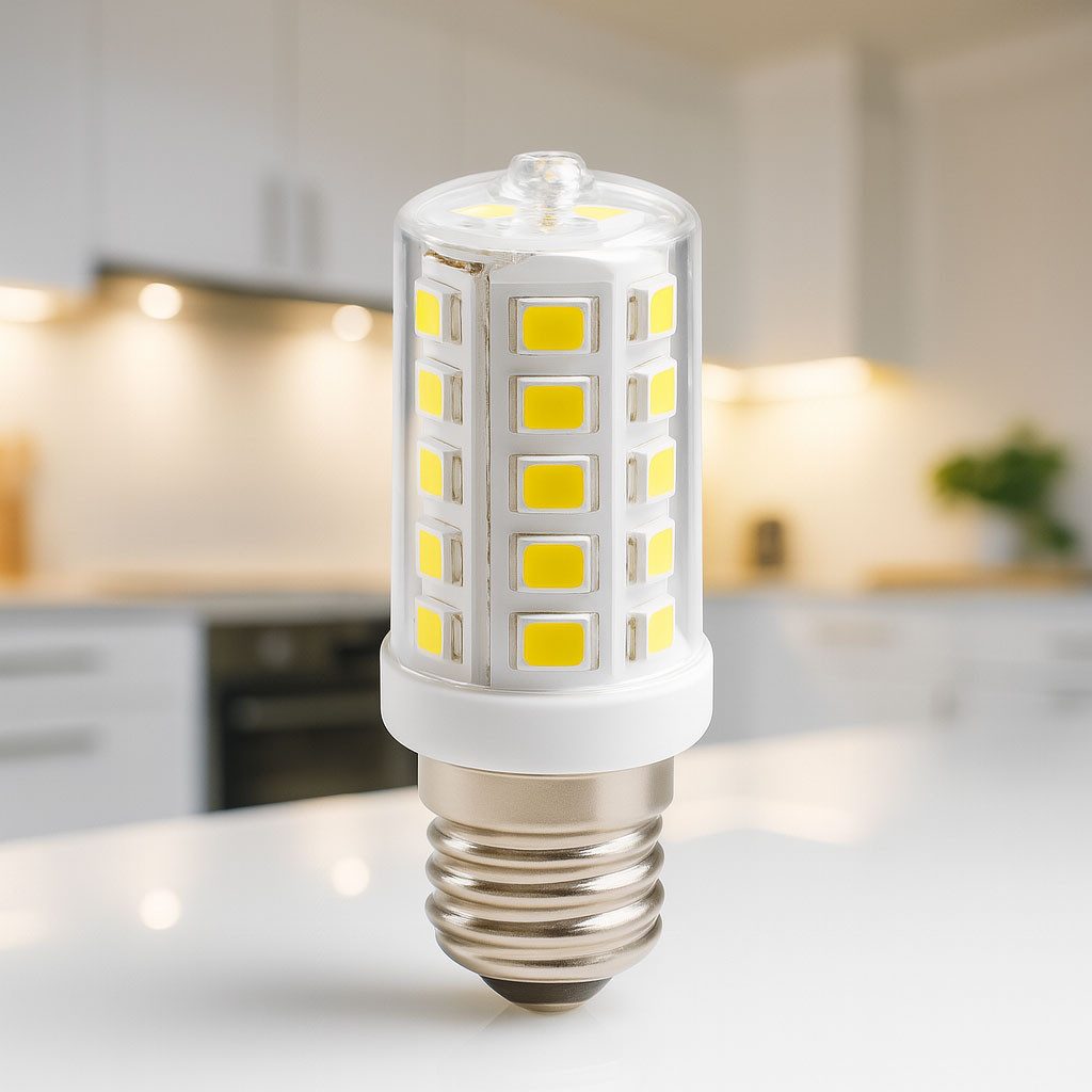VABIONO LED-Leuchtmittel Kühlschrank-Lampen E14 3W 230V Birne Glühbirne Sparlampe (2Stück), E14, 2 St., 6000K, Kostenloser Versand