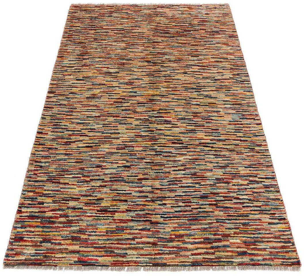 Wollteppich Streifen Multicolore 182 x 114 cm, morgenland, rechteckig, Höhe: 8 mm, Handgeknüpft