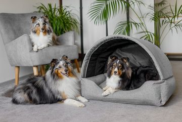 Bjird Hundehütte Tierhaus für Hunde und Katzen, kratzfeste Hundehöhle und Hundebett in einem, made in EU