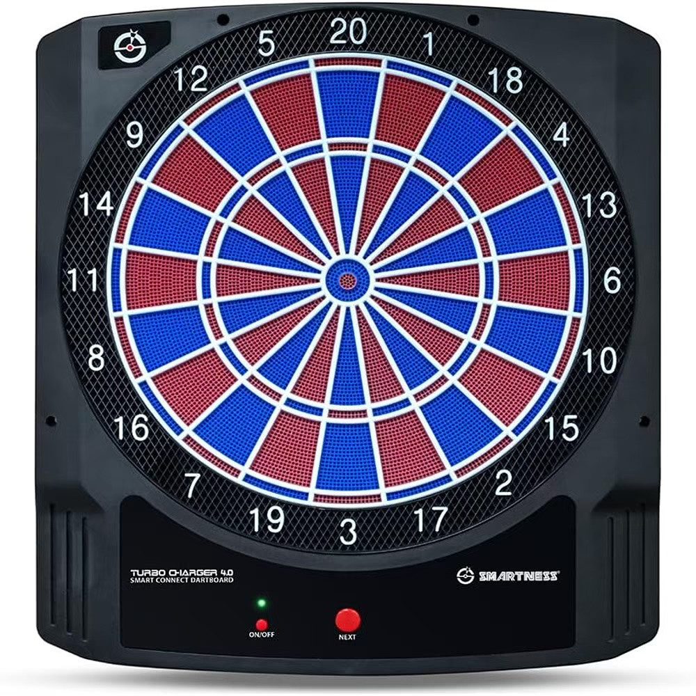 Carromco Zielscheibe Elektronische Dartscheibe mit App - Turbo Charger 4.0, Dart, über 300 Spiel Varianten