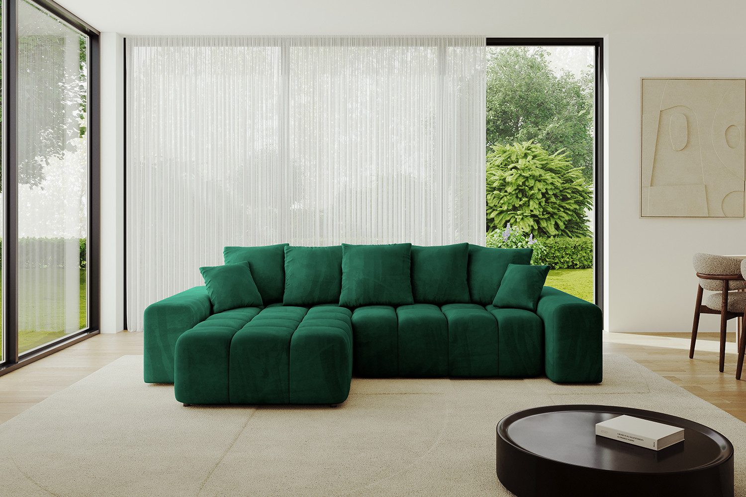 ALTDECOR Ecksofa ENIL-L, Couch mit Schlaffunktion, Wohnzimmer - Wohnlandsch günstig online kaufen