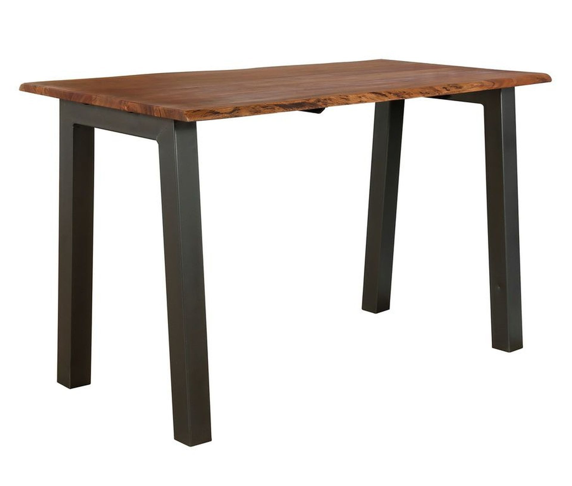 Vintagehaus Bartisch Stehtisch Bartisch Edge Akazie Baumkante Industrial 150/80/2,5