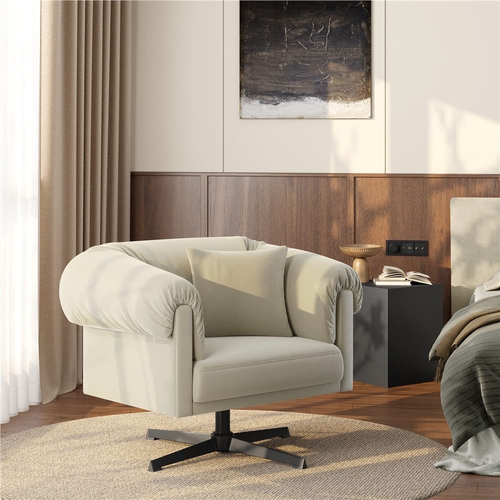 Yaheetech Loungesessel Relaxsessel 360° Drehbar, Einzelsessel Einzelsofa Le günstig online kaufen
