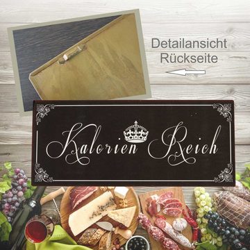 Lafinesse Metallschild LaFinesse - Kalorien Reich Metallschild, (Stück, 1 St)