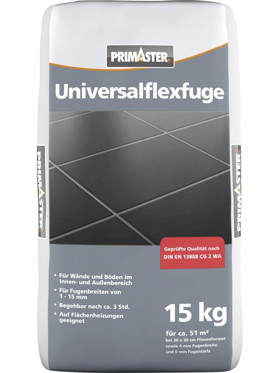 Primaster Fugenmörtel Primaster Universalflexfuge 1 - 15 mm zementgrau
