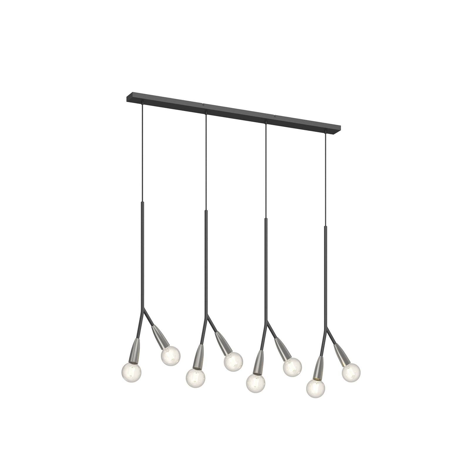 Lucande Hängeleuchte Carlea, Nicht enthalten, 8 x 60 W