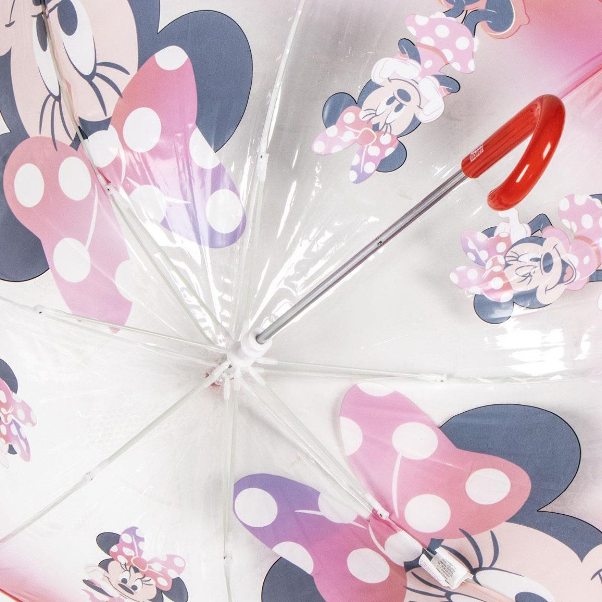 Disney Minnie Mouse Regenschirm-Wanderstock Ø45 cm Regenschirm manueller Bubble-Schirm & Wetterschutz