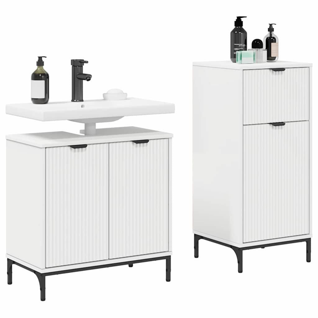 vidaXL Badezimmer-Set Badezimmermöbel Set 2 pcs günstig online kaufen