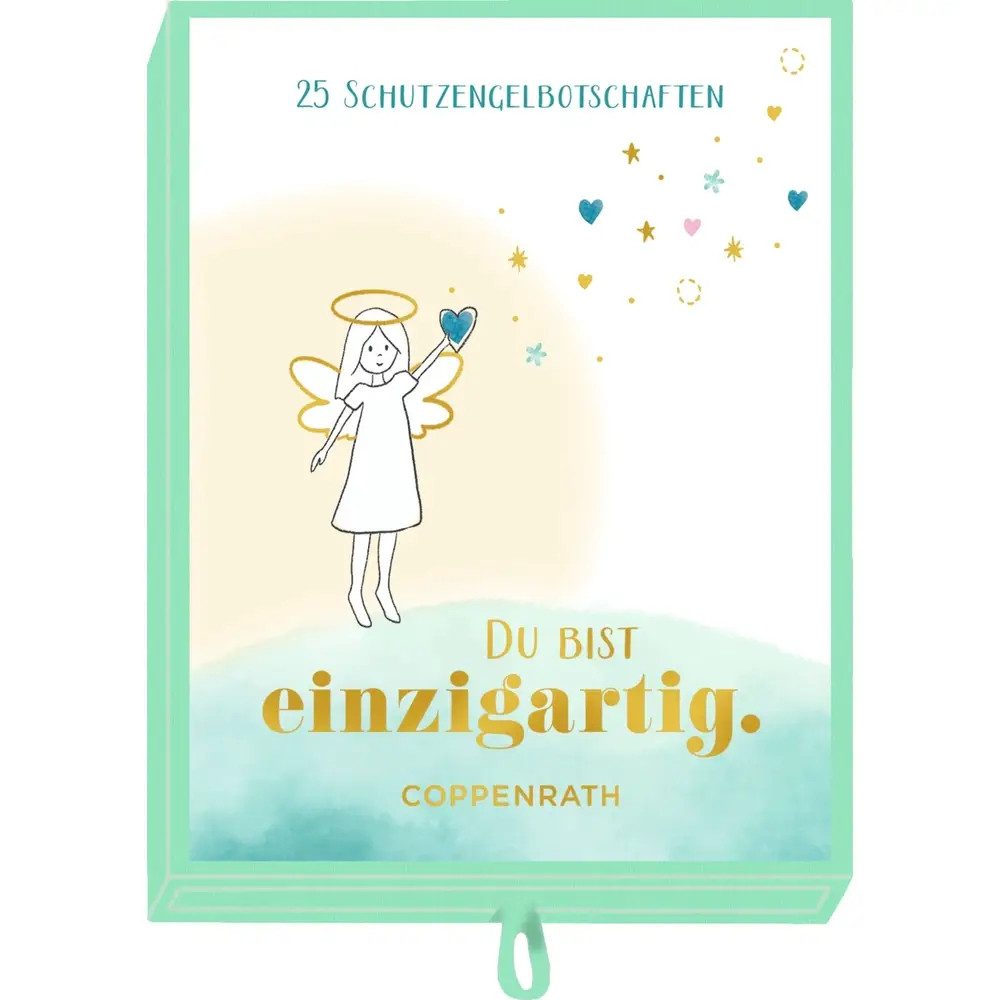 COPPENRATH DIE SPIEGELBURG Geschenkpapier Geschenkschachtel – Du bist einzigartig - 25 Schutzengel-Botscha