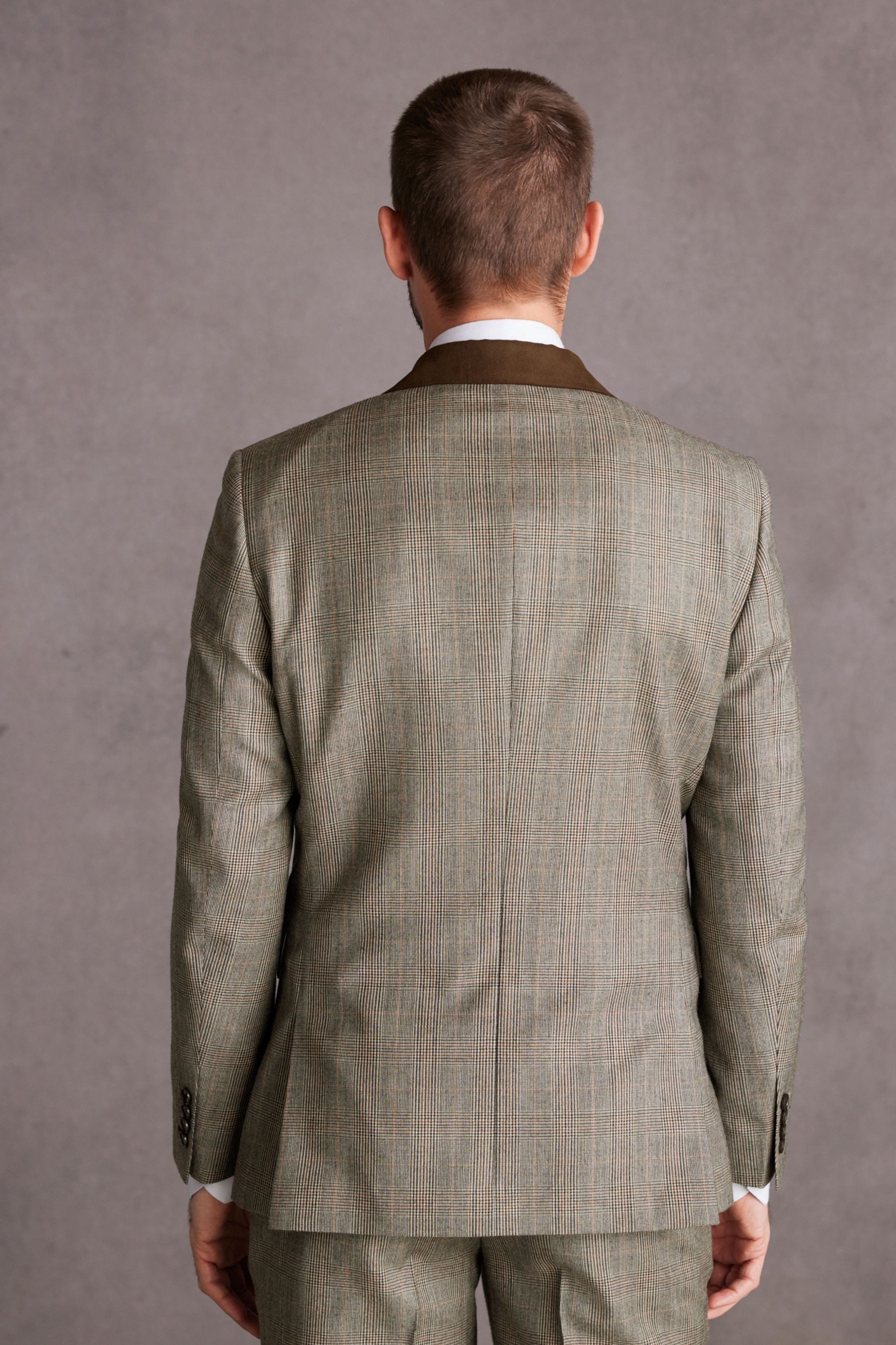 Next Baukastensakko Slim Fit Signature Alfred Brown Anzugsakko, Wolle (1-tlg)