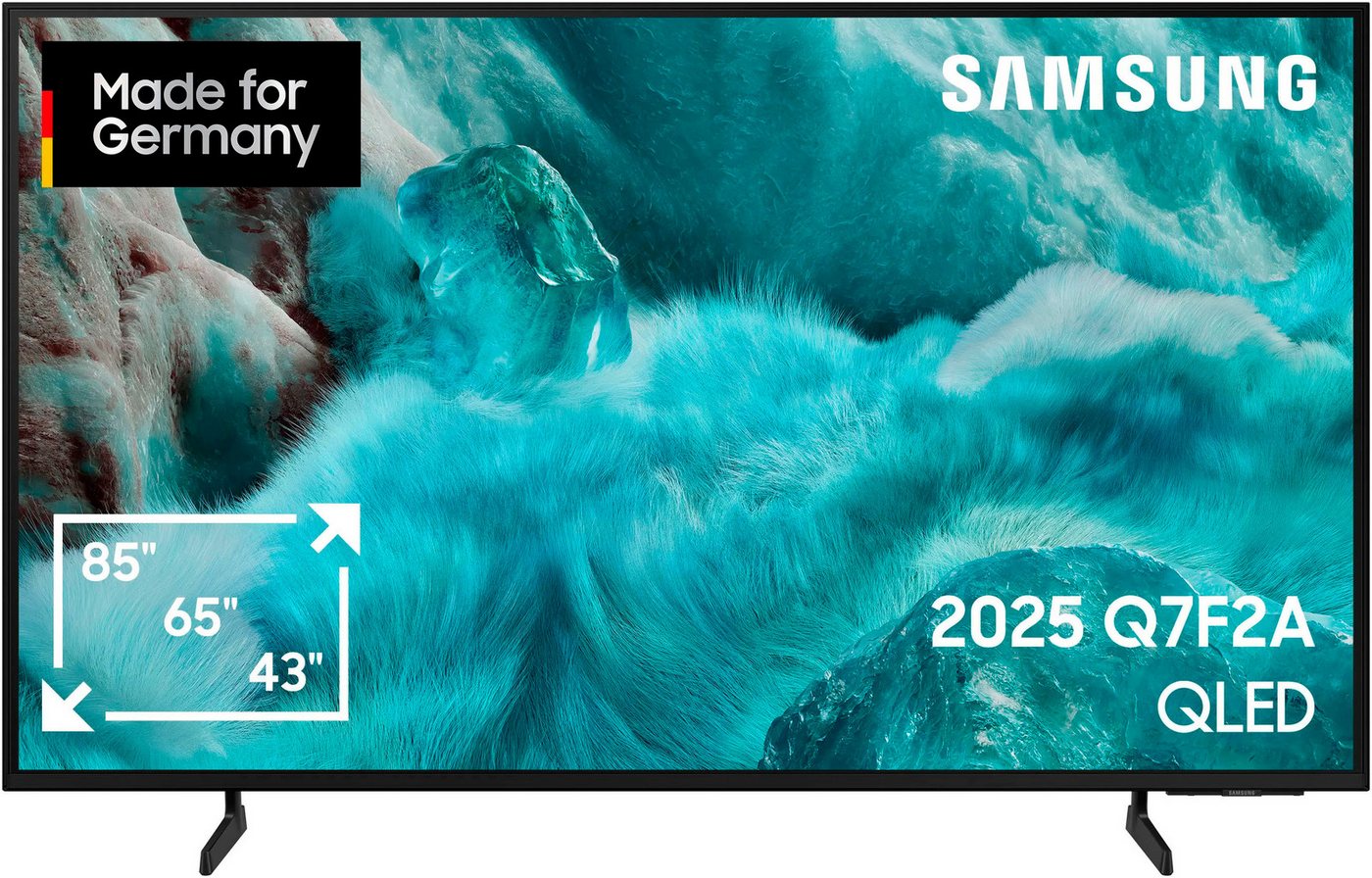 Samsung GQ55Q7F2AU QLED-Fernseher (138 cm/55 Zoll, 4K Ultra HD, Smart-TV, Quantum HDR, Knox Security, Art Store, 3D Sound, Gaming Hub, AI TV) schwarz ! RABATT: 22.03% Samsung GQ55Q7F2AU QLED-Fernseher (138 cm/55 Zoll, 4K Ultra HD, Smart-TV, Quantum HDR, Knox Security, Art Store, 3D Sound, Gaming Hub, AI TV) schwarz ! RABATT: 22.03%