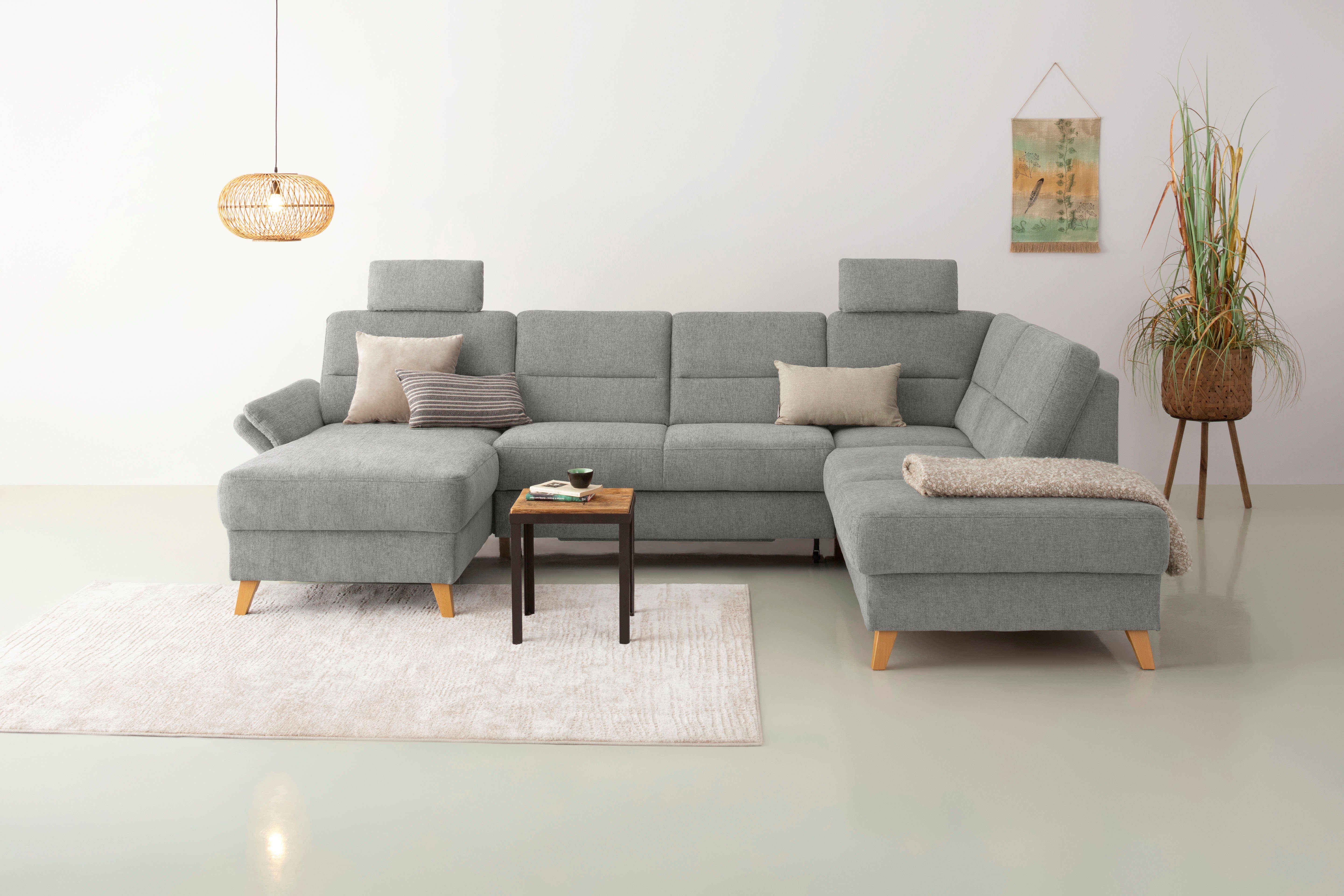 Home affaire Wohnlandschaft Westerland U-Form, Federkern, günstig online kaufen