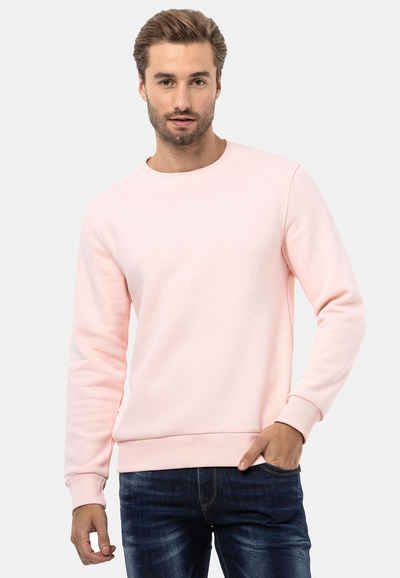 Cipo & Baxx Sweatshirt im stylischen Uni-Look