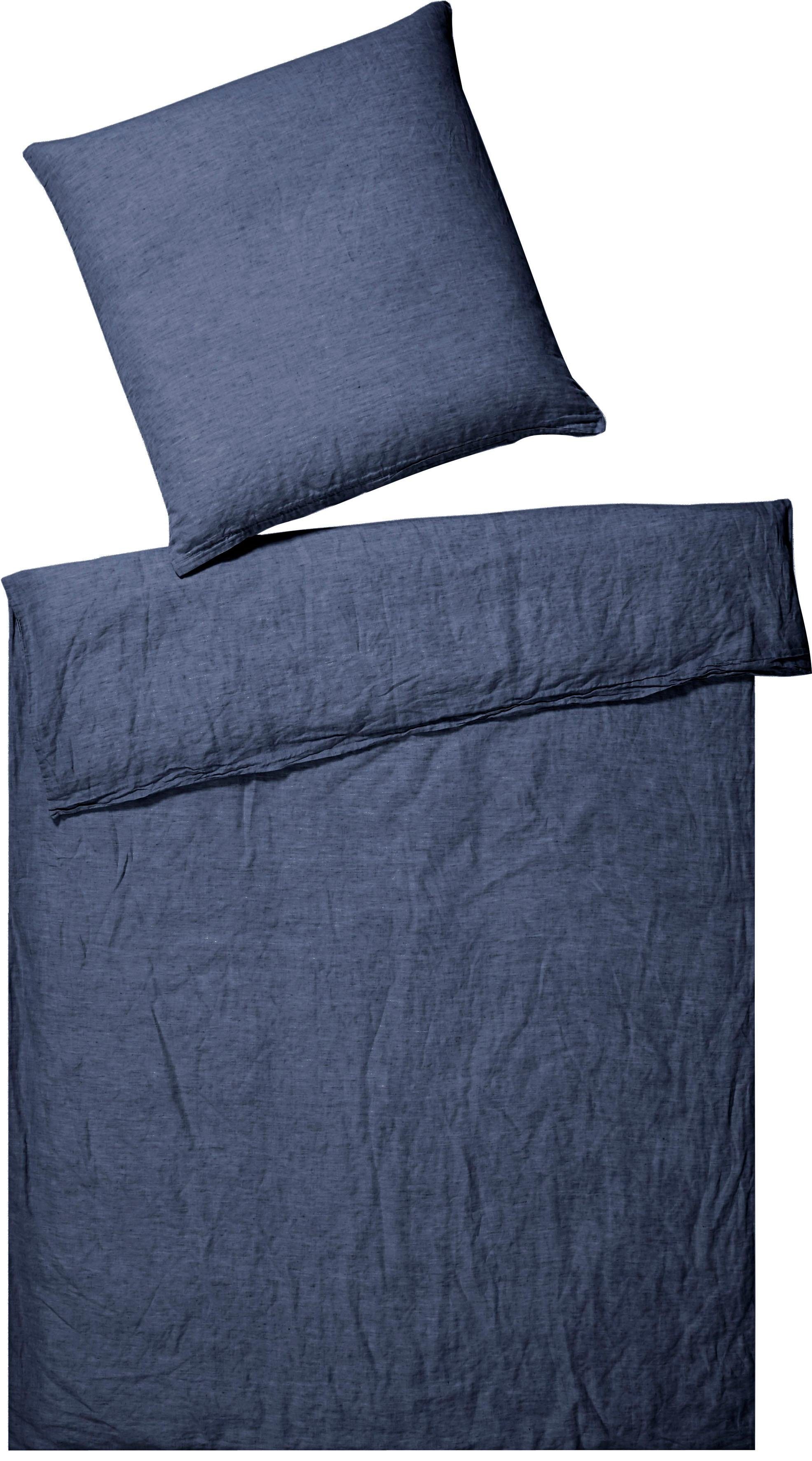 Elegante Bettwäsche Breezee, Halbleinen, 2 teilig, günstig online kaufen