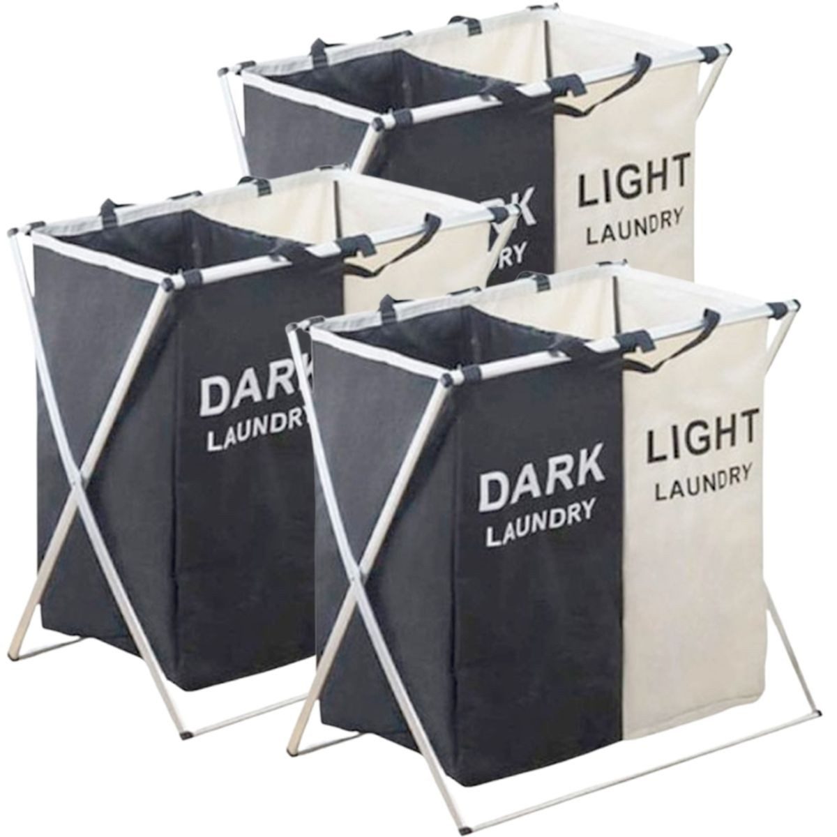König Design Wäschesortierer faltbarer Wäschesortierer Wäschekorb günstig online kaufen