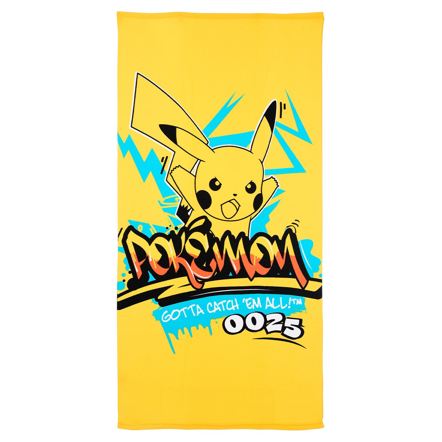 POKÉMON Handtuch Pikachu Badetuch 70x140 Kinder Strandtuch