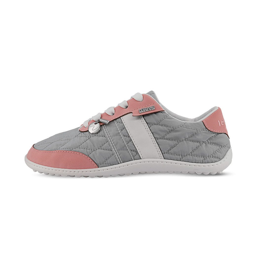 Leguano Barfussschuhe Nightstep (flexible Sohle, pures Barfußgefühl) rosa/grau Sneaker