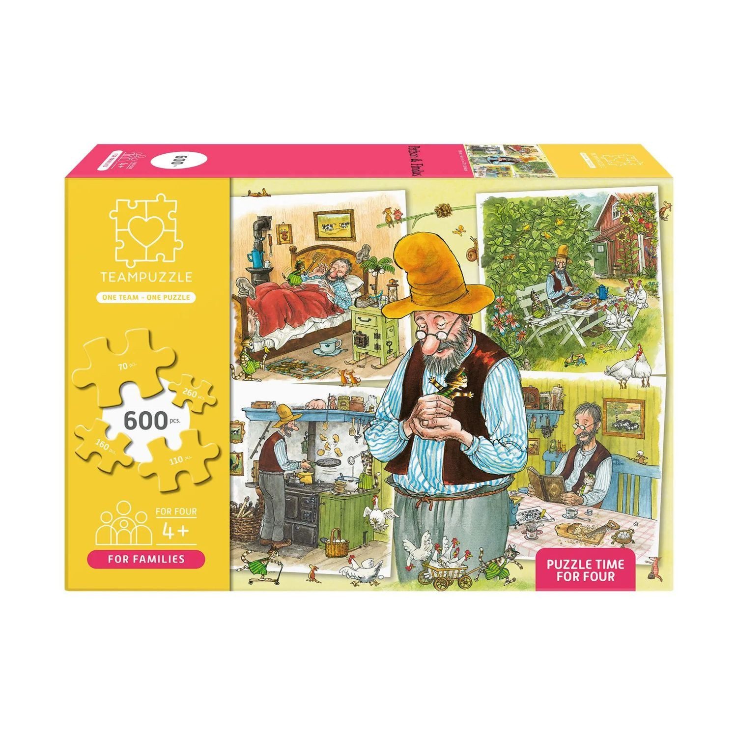 Puzzle Petterson und Findus, 600 Puzzleteile