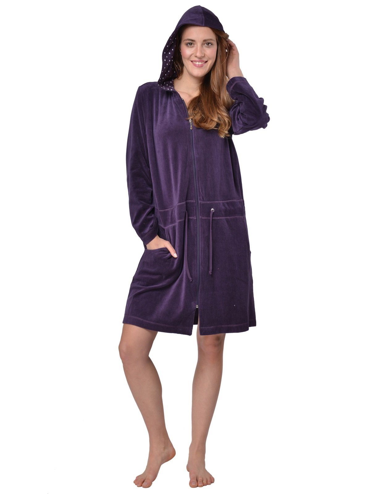 RAIKOU Damenbademantel Homewear/Lounge Mantel/Bademantel/Morgenmantel/Sauna günstig online kaufen