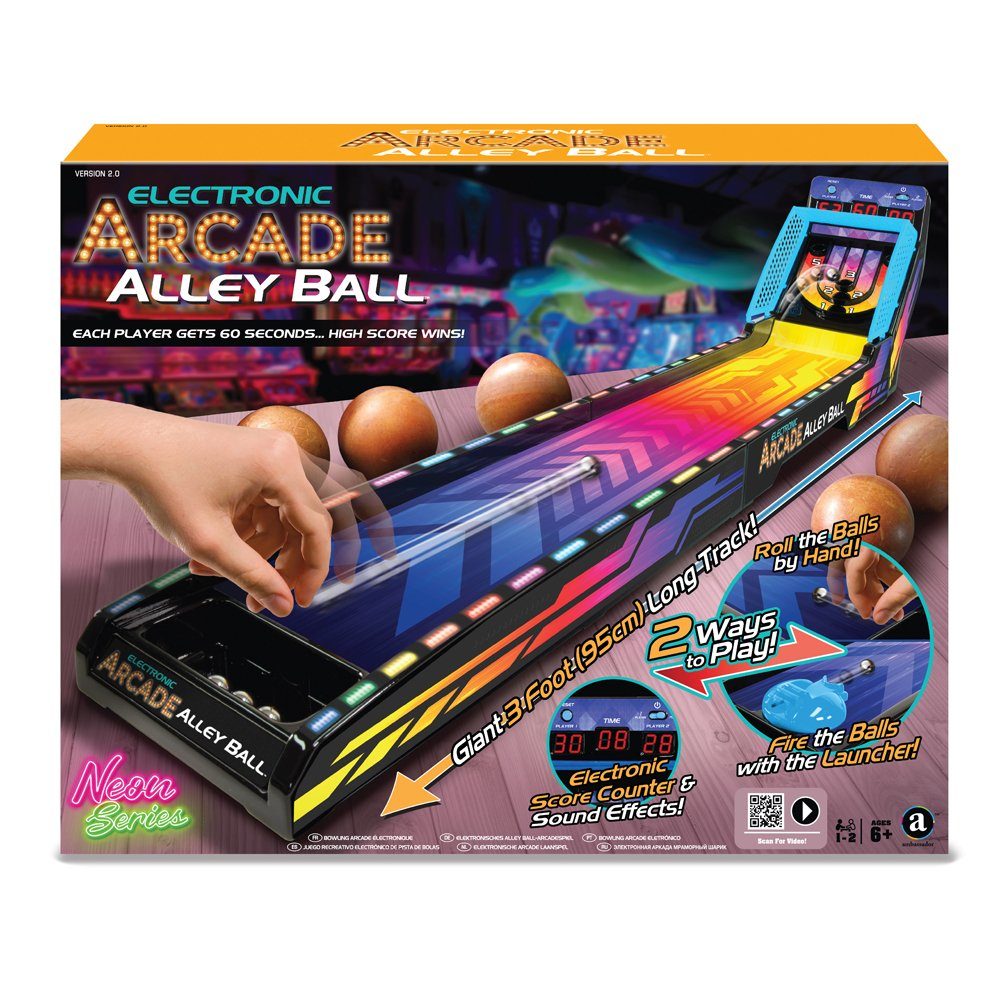Merchant Ambassador Spiel, Electronic Arcade NEON Alley-Ball