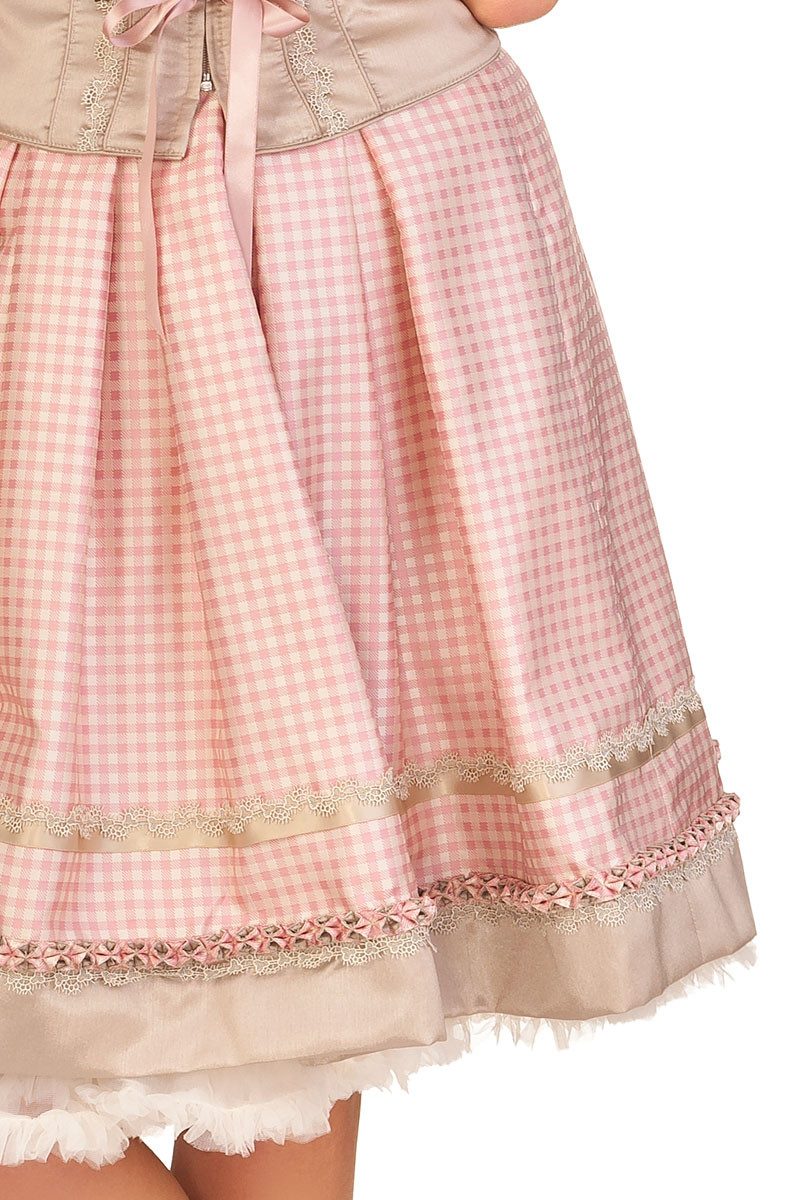 KRÜGER COLLECTION Trachtenrock Trachten Zweiteiler - AUGUSTINA - rosé