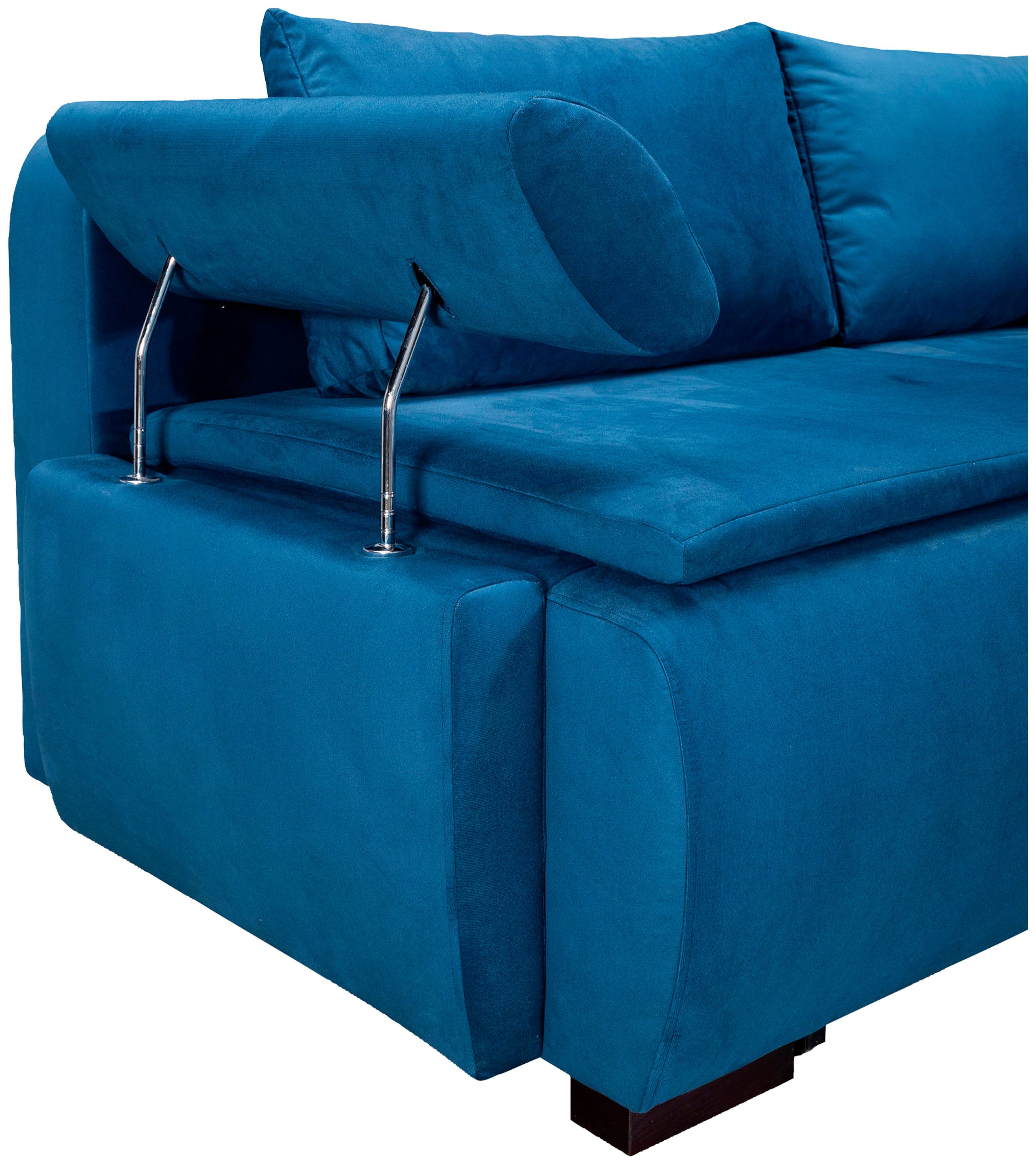 Home affaire Schlafsofa Romeo, mit Boxspringaufbau, Bettfunktion & Bettkasten, Dauerschlafsofa