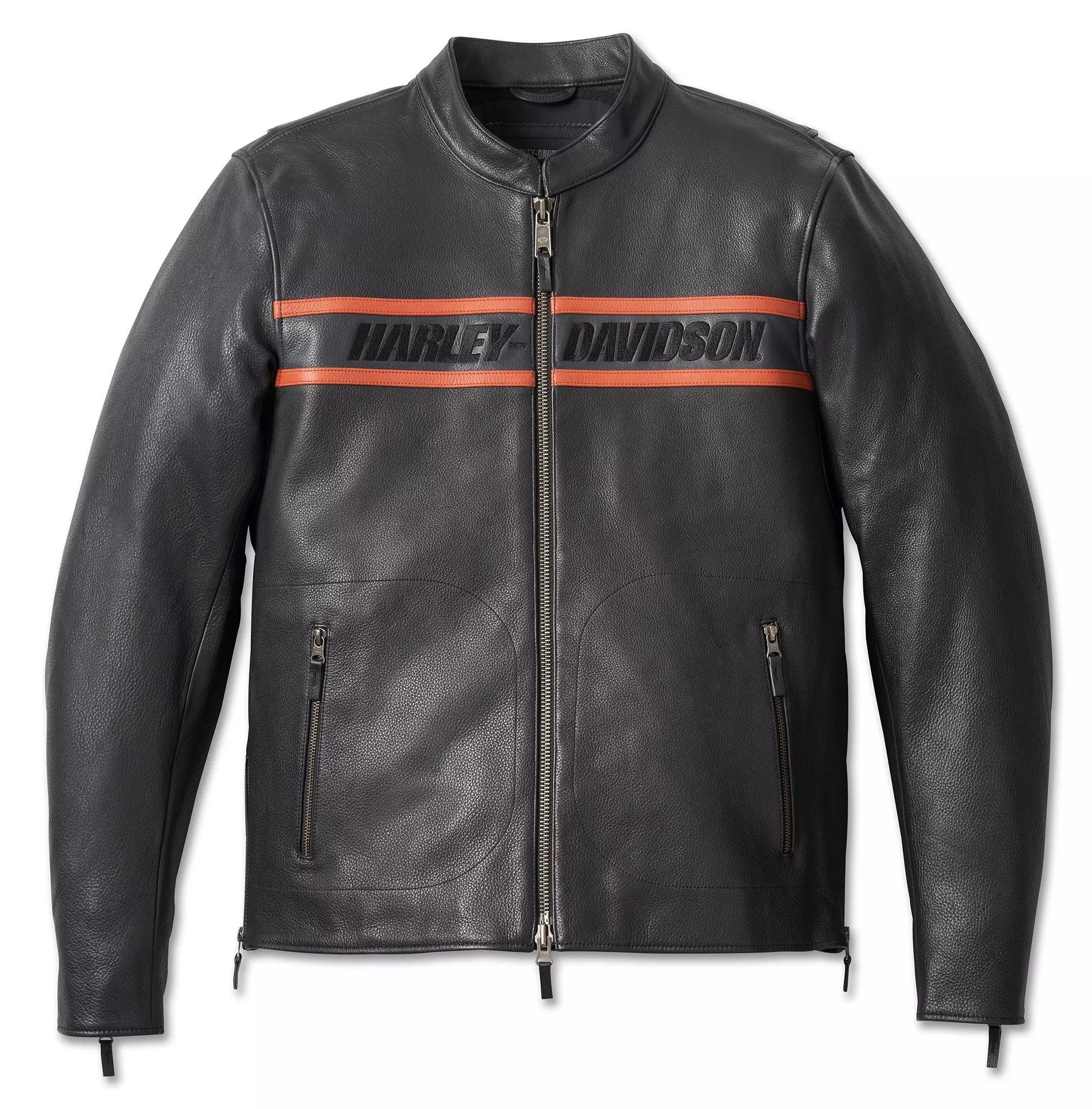 Motorradjacke Victory Lane II Herren Lederjacke Biker mit Protektoren für Männer
