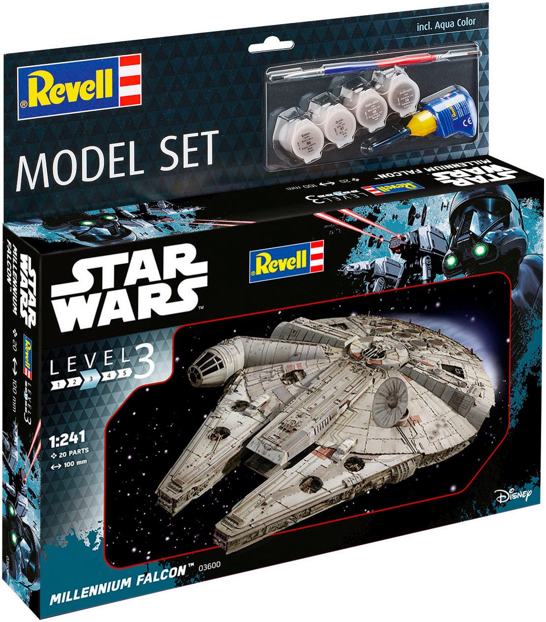 Revell® Modellbausatz Millennium Falcon, Star Wars, Maßstab 1:241, Made in Europe