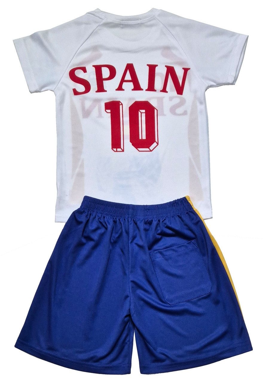 Fashion Boy Fußballtrikot Fußball Fan Set Spanien, Spain, Trikot + Shorts, JS177e (Set)