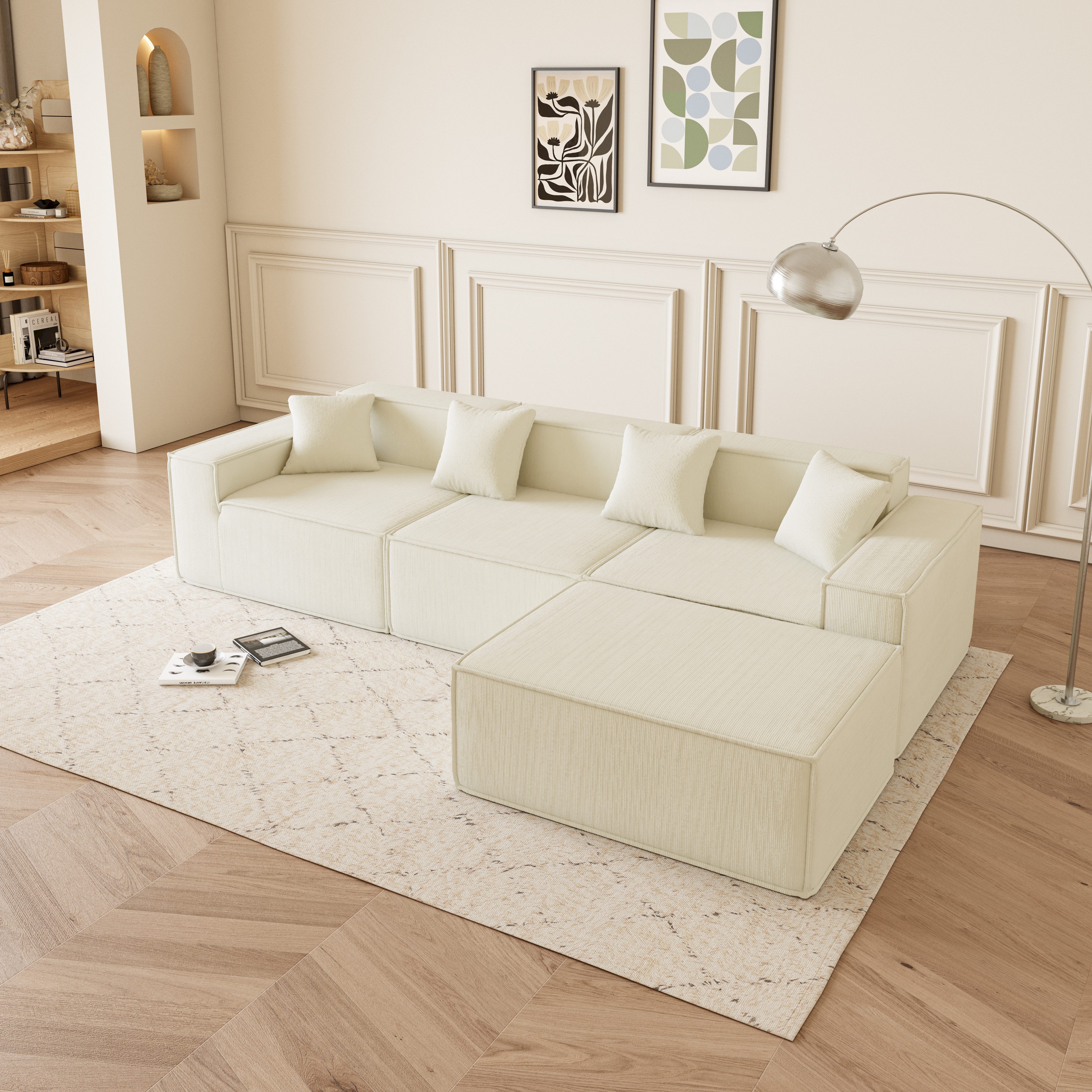 JOULISE Ecksofa NALIVO 3-Sitzer Sofa in günstig online kaufen