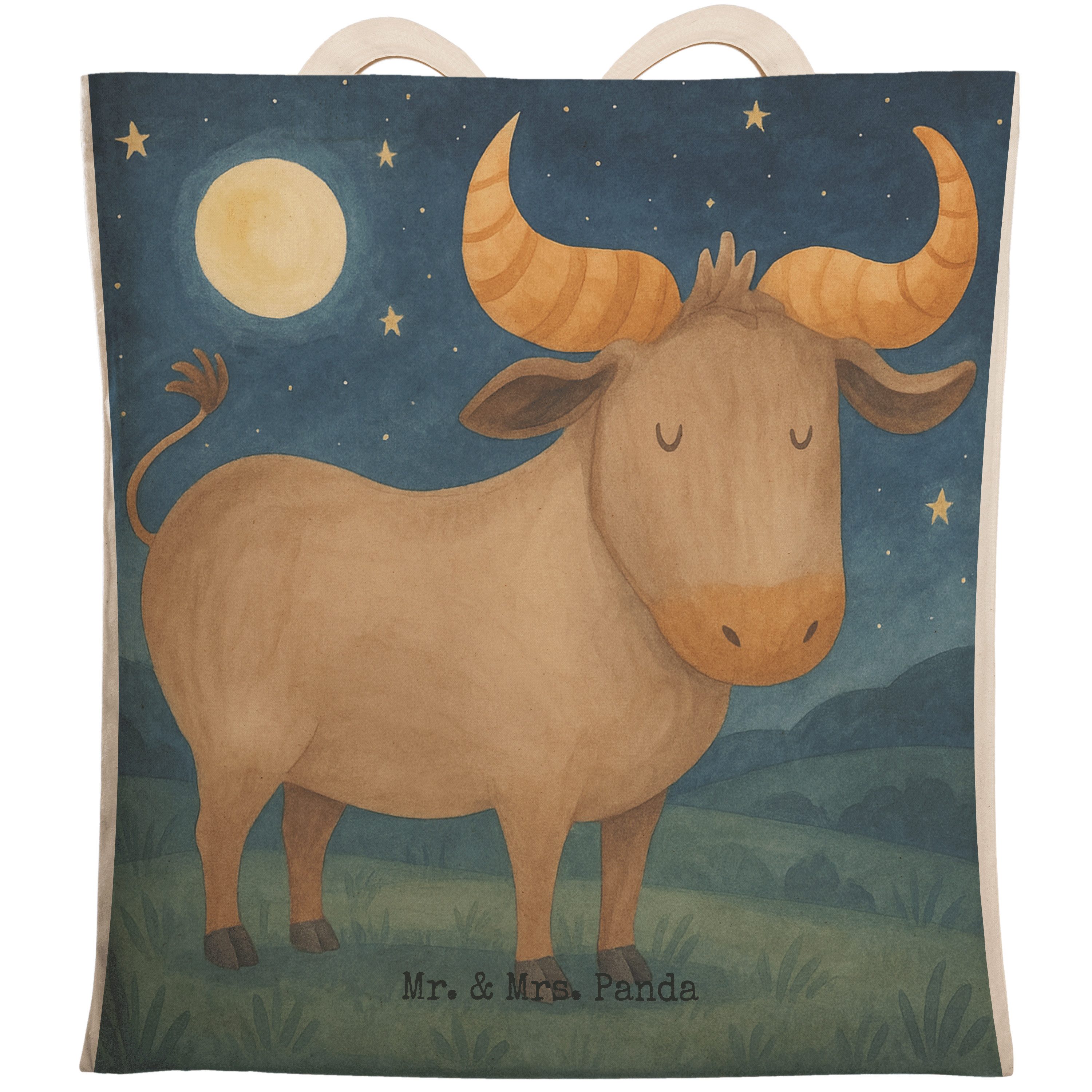 Tragetasche Sternzeichen Stier Design, Tote Bag, Weiß, Beuteltasche, Bag, Rind, O