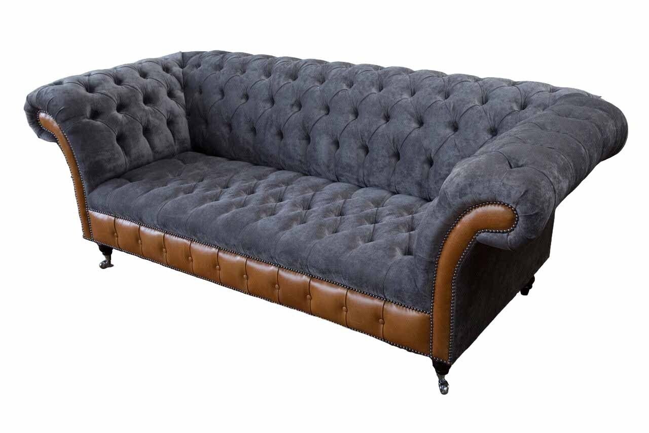 Sofa Sofa Sofas Made Sitzer Couch Design 3 Neu, Chesterfield Dreisitzer JVmoebel In Europe Polster