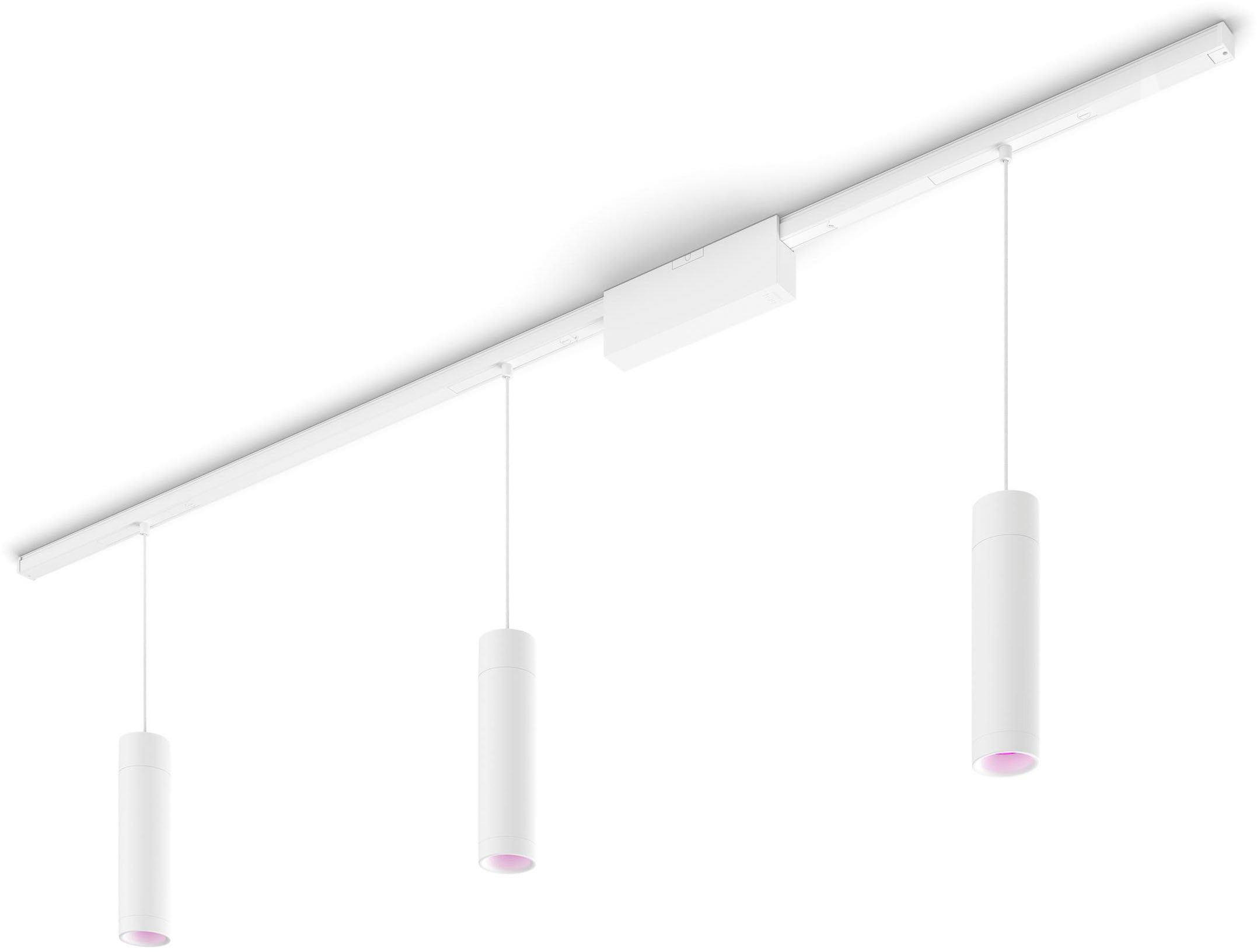 Philips Hue Schienensystem-Sets Perifo Schienensystem Basis-Set 3er Pendelleuchte, dimmbar, LED fest integriert, Farbwechsler, 510 lm, 2000-6500 K, Leuchtdauer 25.000 Stunden, Made in Europe