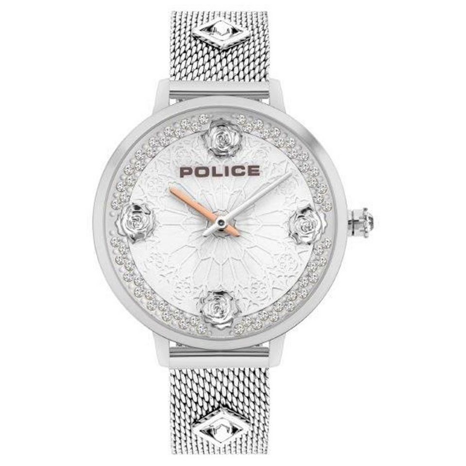Verkaufshit Police Digitaluhr PL.16031MS/04MM, Police Uhr Damen PL.16031MS/04MM Silber