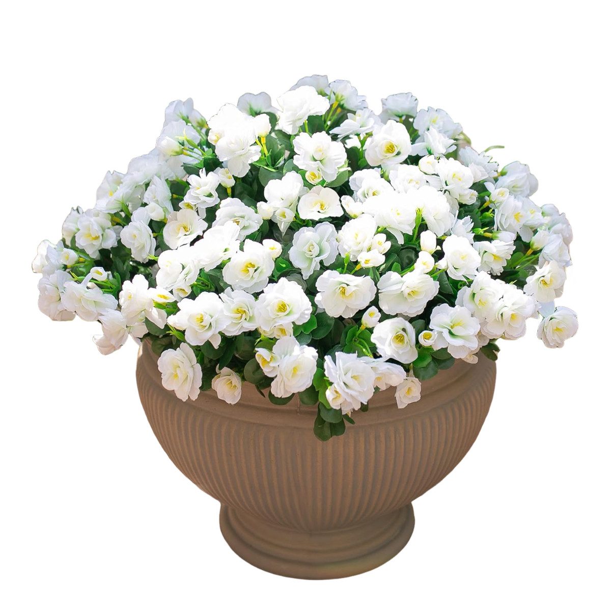 Kunstblumenstrauß 4er Set künstliche Azaleen-Blumensträuße, künstliche Kamelienblumen, Agger, geeignet für Terrasse, Garten und Wohnungsdekoration