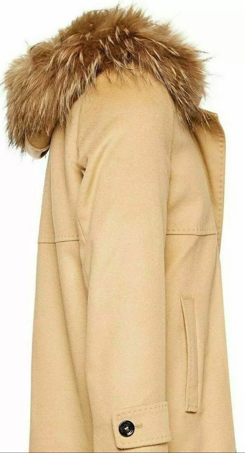 SAINT JACQUES Kurzmantel Damen Wollmantel Mantel mit Kapuze Made in Europe Hochwertiger Woll-Kaschmir-Mantel in klassischer Silhouette