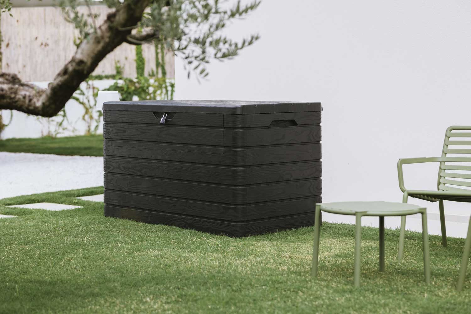 ONDIS24 Kissenbox Dolomiti XXL Auflagenbox anthrazit günstig online kaufen