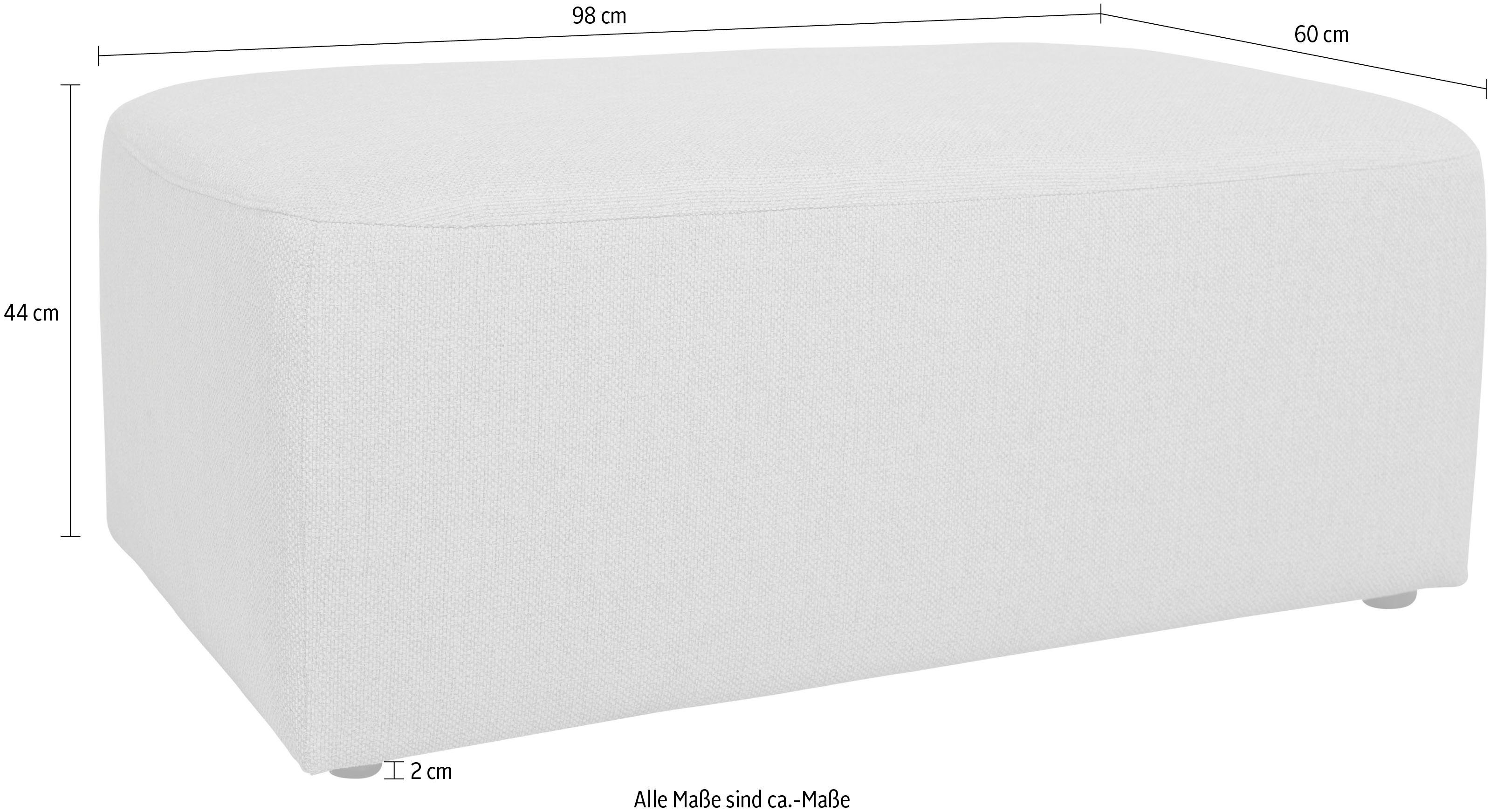 INOSIGN schöne angenehmer grey Proportionen warm Komfort, Polsterhocker Koa,