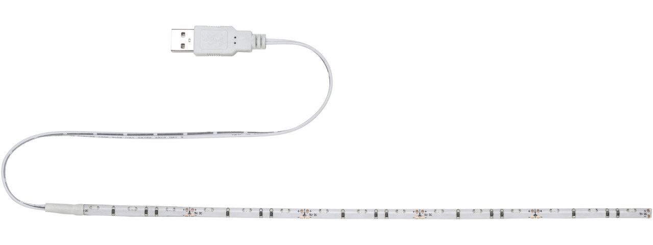 LED-Leuchtmittel Paulmann USB LED-Stripe 30 cm Tageslichtweiß,weiß