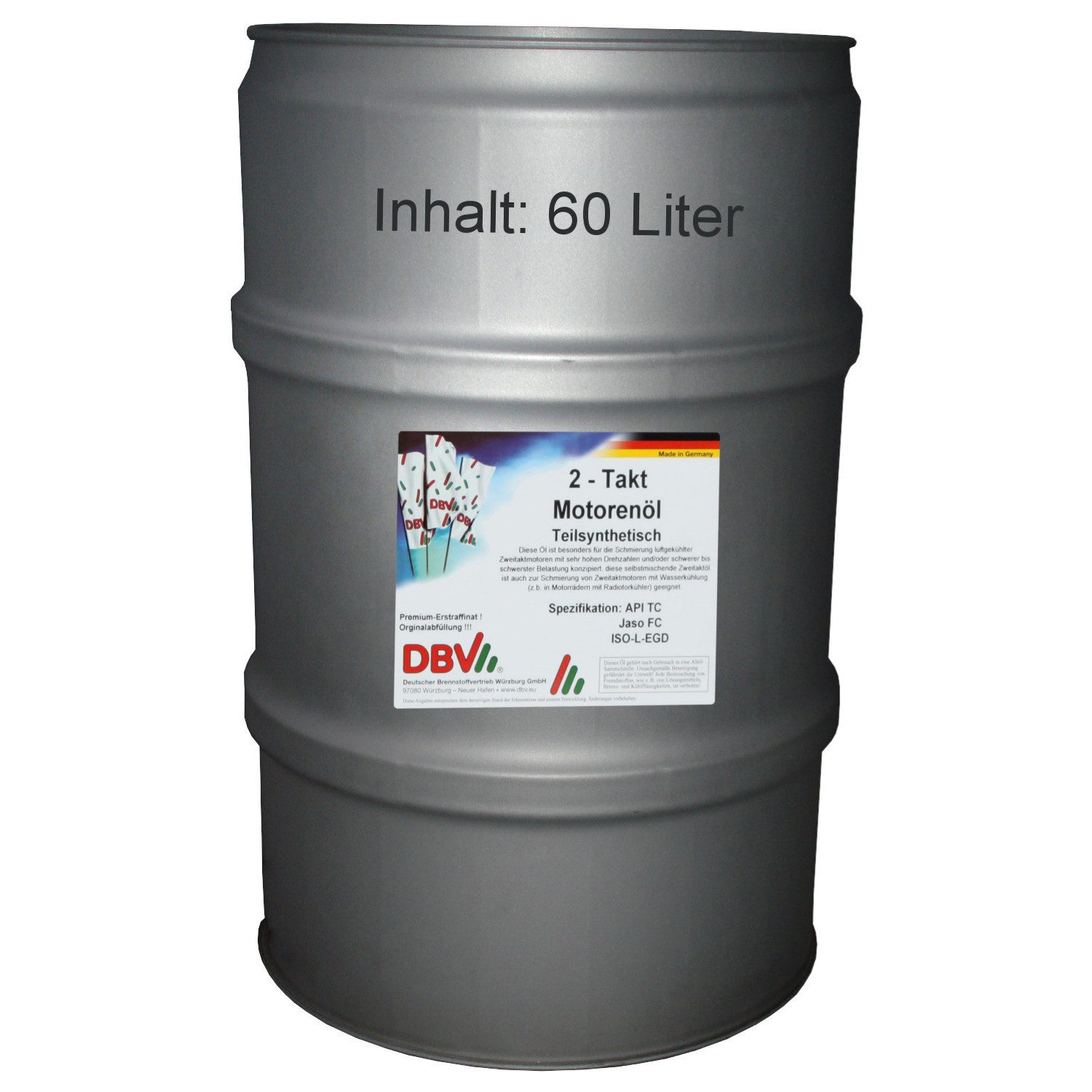 DBV Motoröl DBV 2-Takt-Öl (teilsynthetisch) 60-Liter-Fass