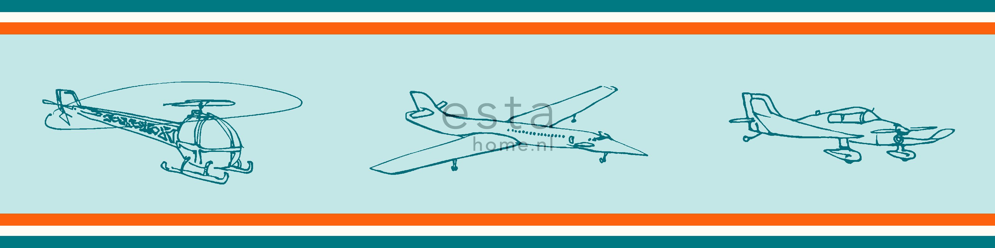ESTAhome Bordüre Flugzeuge