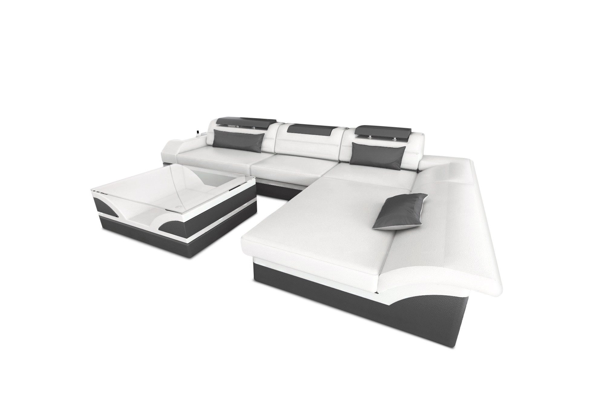 Sofa Dreams Ecksofa Couch Leder Sofa günstig online kaufen