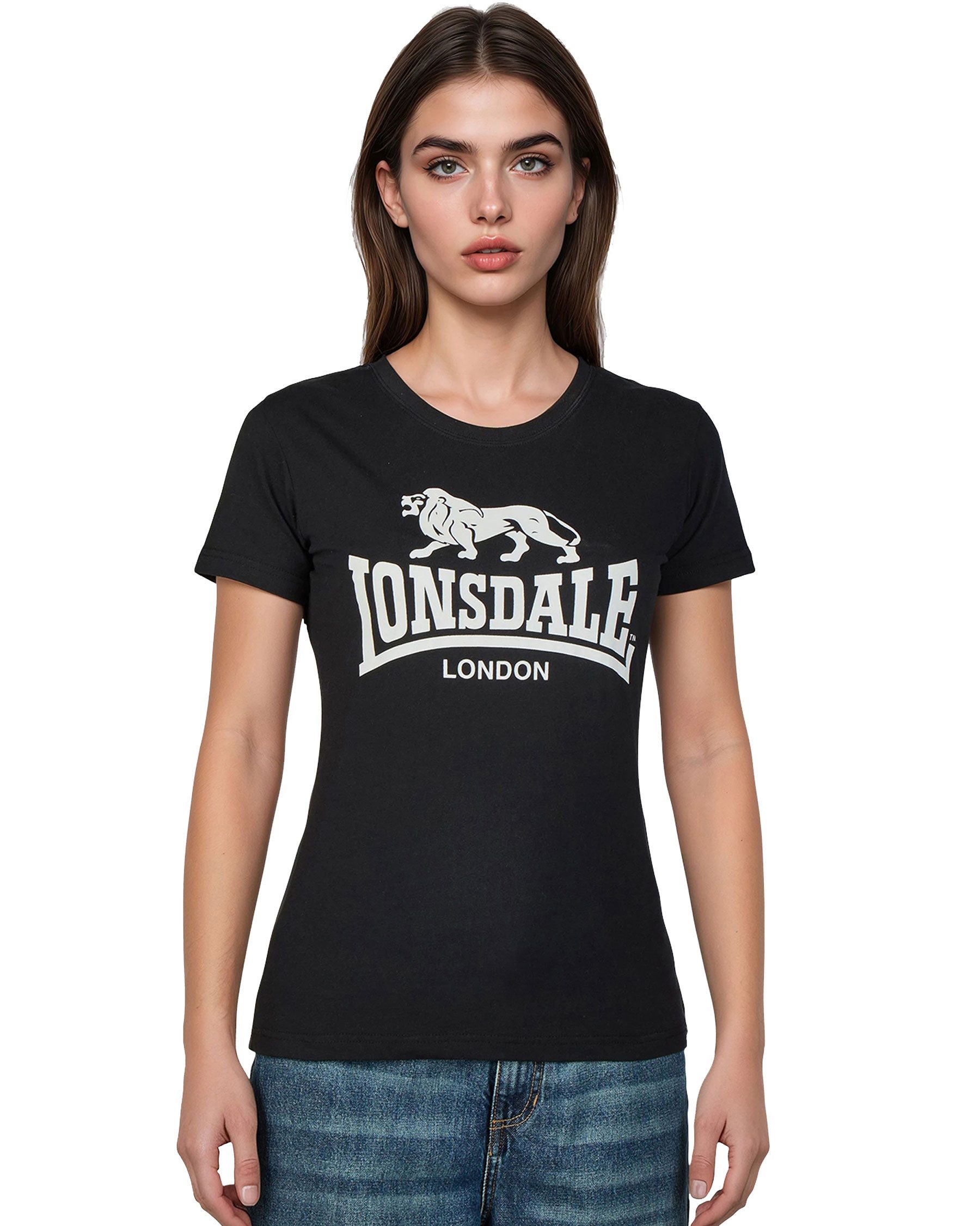 Lonsdale T-Shirt Lonsdale Damen T-Shirt Combe (Packung, 1er-Pack) aus Baumwolle